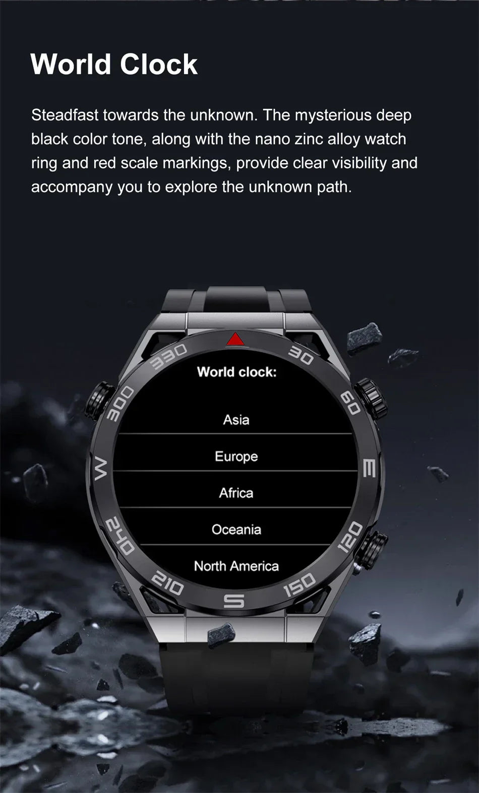 New Compass Smart Watch Men GPS Sport Track Fitness Watches Outdoor Compass Bluetooth Call HD Full Touch Screen NFC Smartwatch